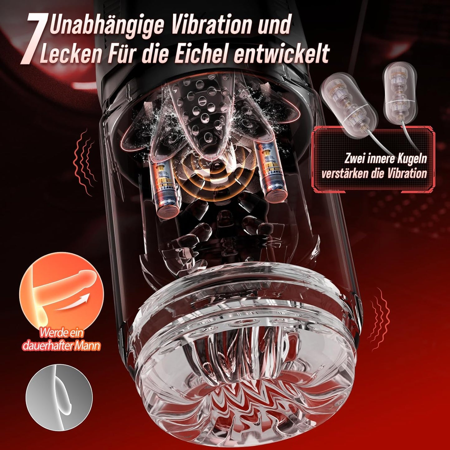 Automatische Masturbator Sex Maschine Stroker Blowjob mit 7 Schub und Rotationsmodi