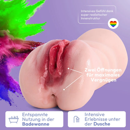 2 Lustkanälen Taschenmuschi Stroker Masturbator Irma-Helene