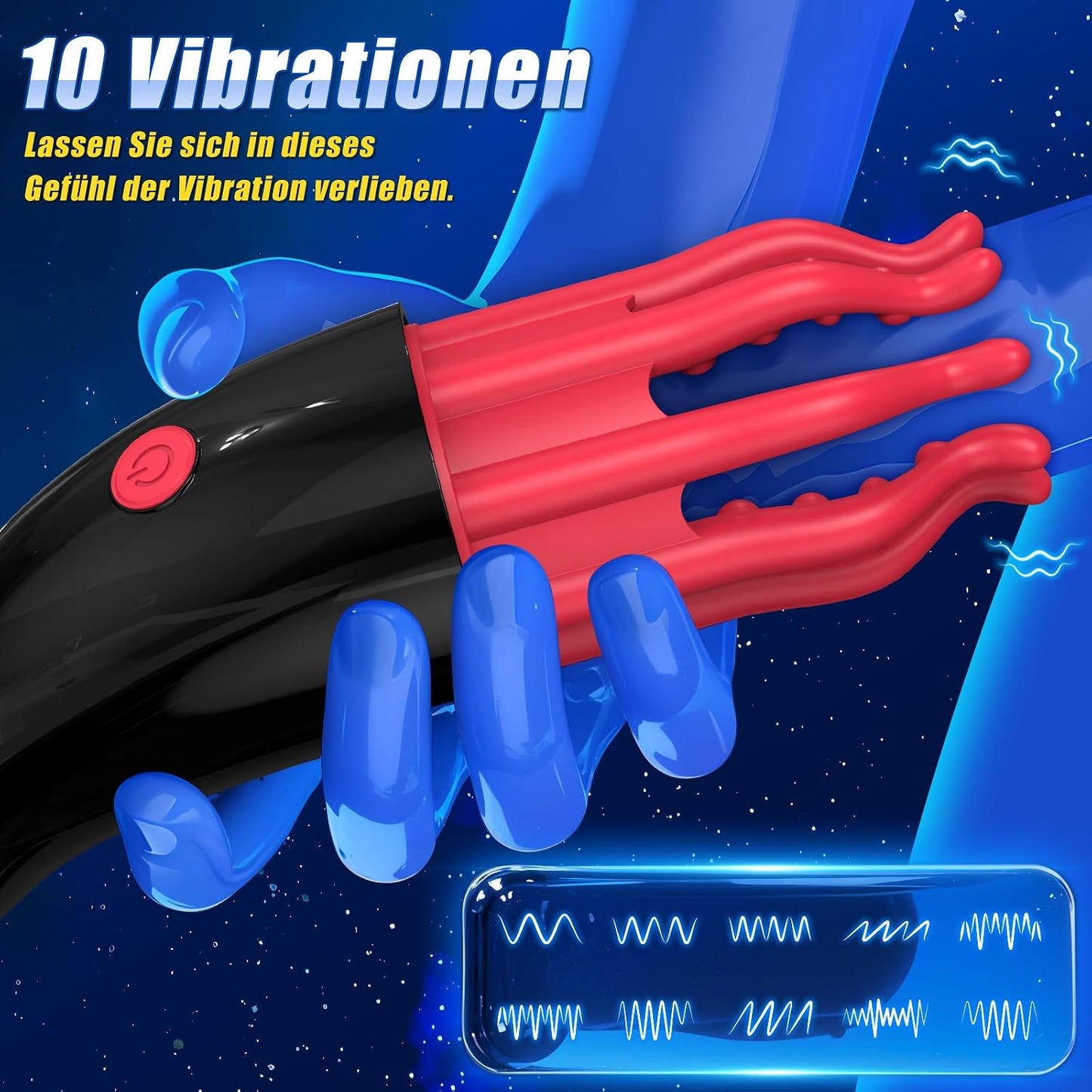 Penis Trainer Eichel Vibrator Stroker Blowjob Masturbatoren mit 10 Vibrations