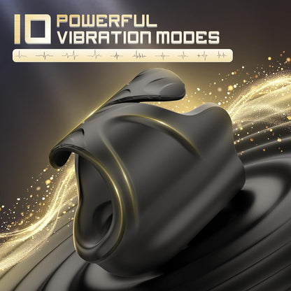 3 IN 1 Elektrischer Penistrainer Eichelstimulator Masturbator mit 10 Vibrationsmodi
