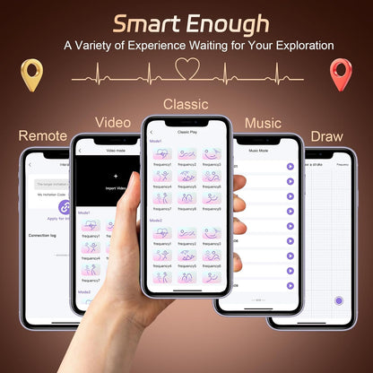 App-gesteuerter Penistrainer Cockring Vibrator mit 9 Vibrationsfunktionen