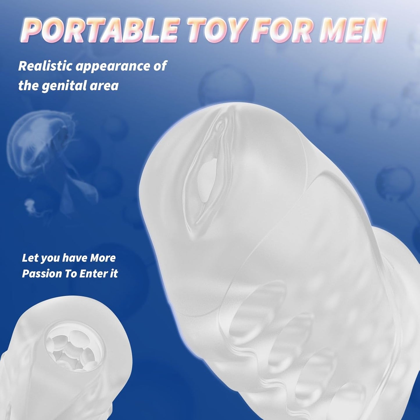 Pocket Pussy Stroker Penistrainer Masturbator mit offener Masturbationshülle