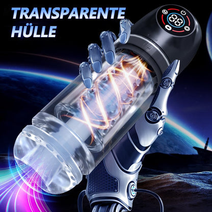 360° Zungenlecken Elektrischer Masturbator Penispumpe mit 7 Rotationsmodi und 7 Saugmodi