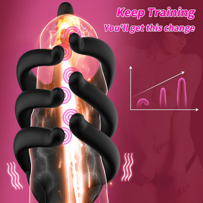 Finger-Like Penistrainer Glans Vibrator Stimulator mit 10 Vibrationsmodi