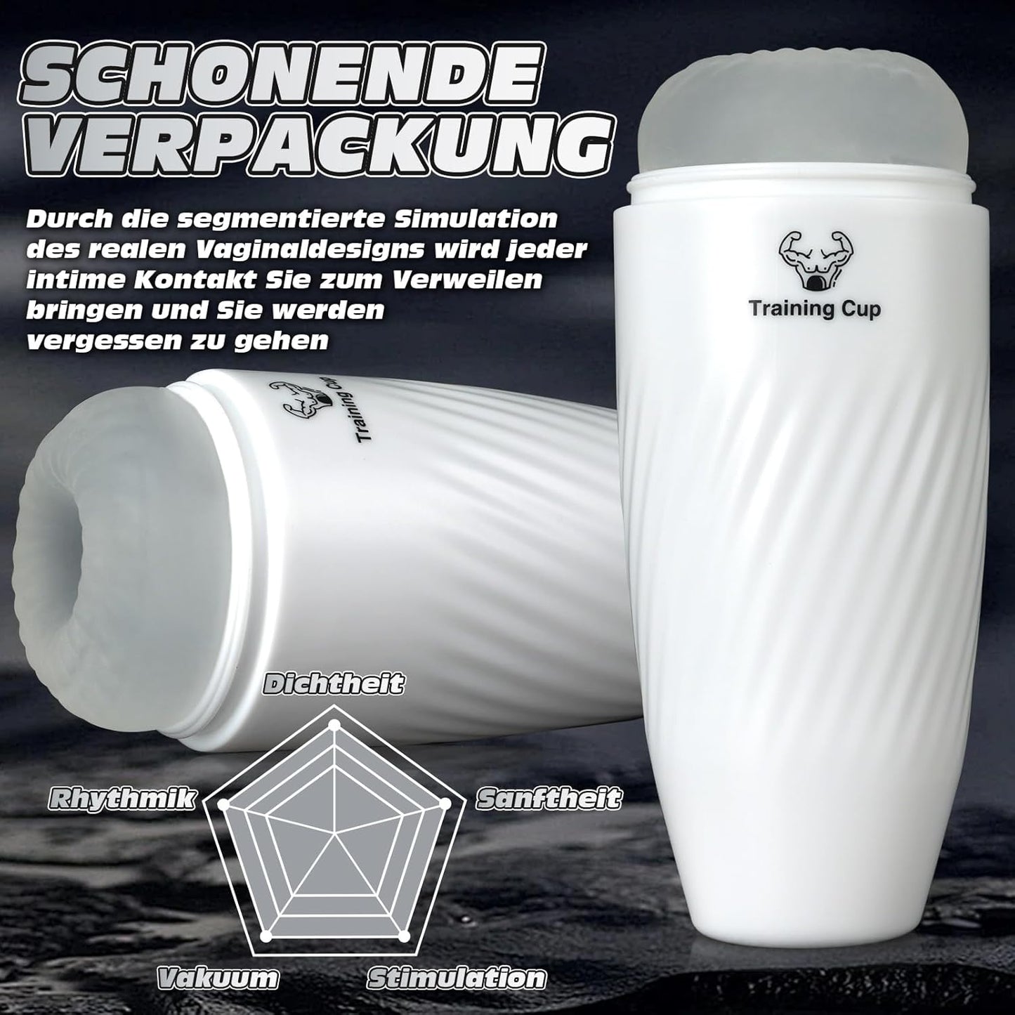 3D Realistische Manuelle Penistrainer Blowjob Trainingsgerät Masturbator