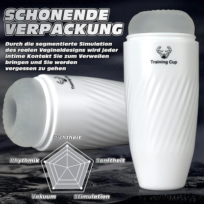 3D Realistische Manuelle Penistrainer Blowjob Trainingsgerät Masturbator