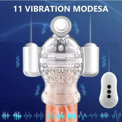 Elektrischer Masturbator Penistrainer Massagegerät mit 11 Vibrationsmodi