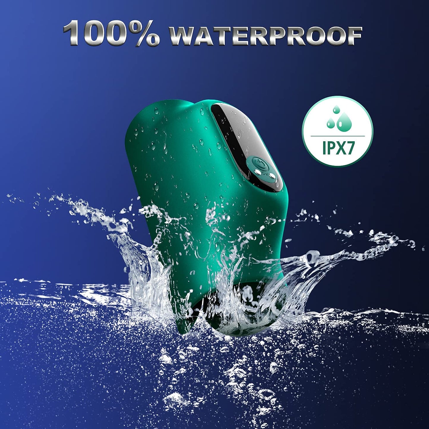 Freihändiger Penistrainer Eichelvibrator Massager Masturbator mit 9 Pulsationsmodi