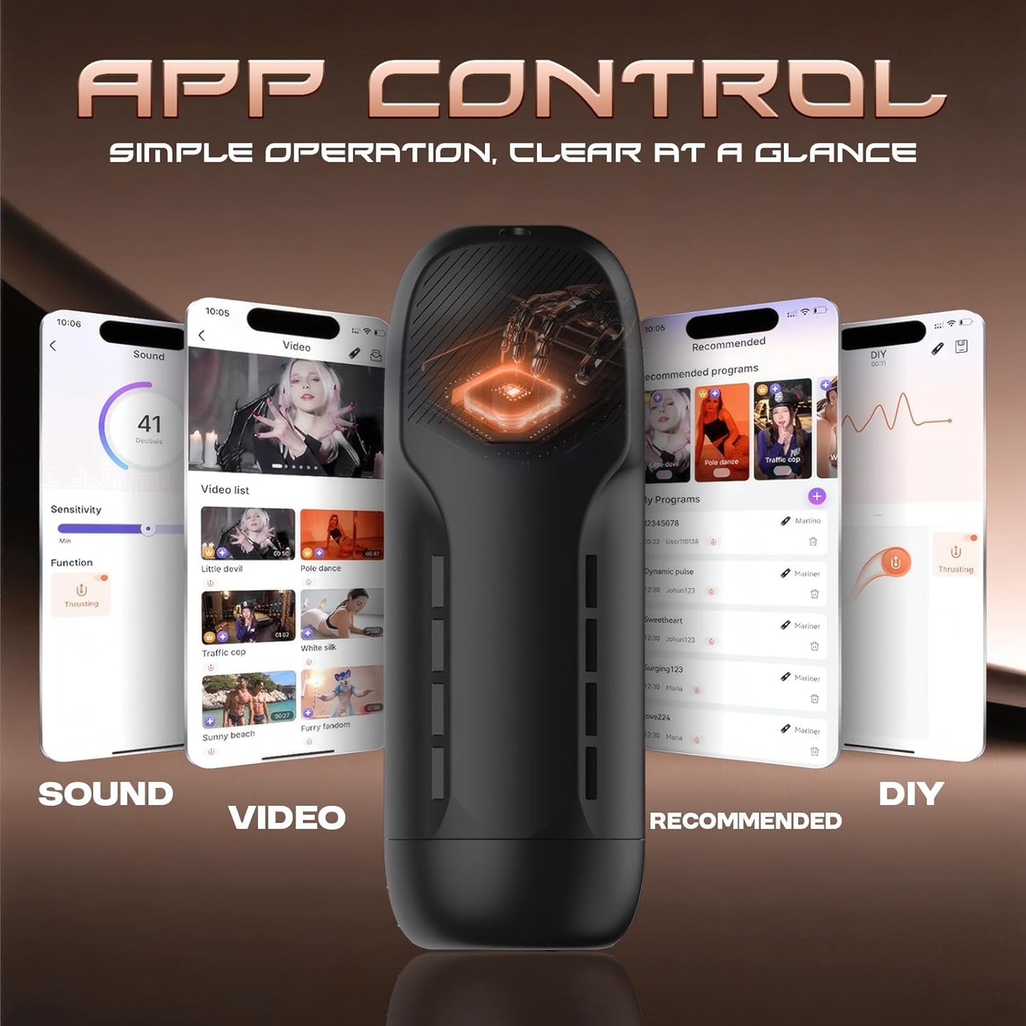 Automatischer Masturbator Sexmaschine Stroker Blowjob mit 9 Schub und 9 Drehmodi