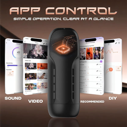 Automatischer Masturbator Sexmaschine Stroker Blowjob mit 9 Schub und 9 Drehmodi