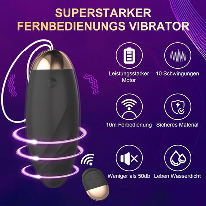 Liebeskugeln Bullet Vibratoren G-Punkt & Klitoris Stimulator mit 10 Starke Vibrationsmodi