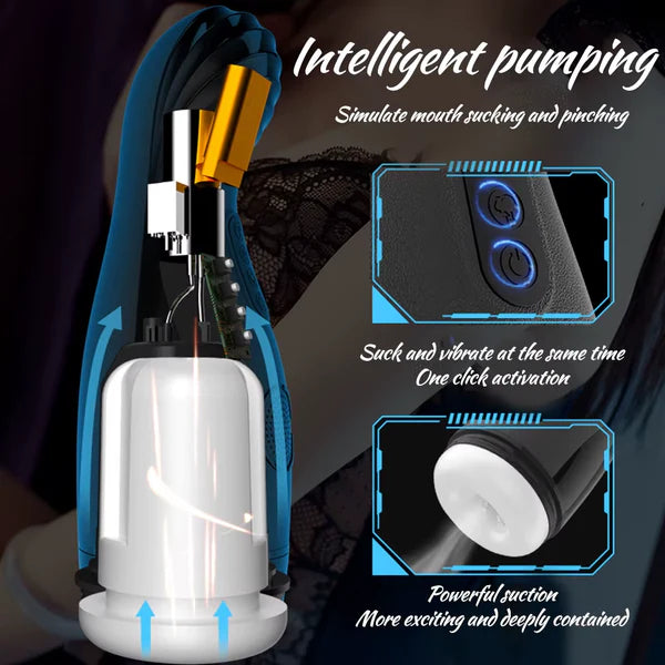 Smart Masturbator Stroker Blowjob Sexmaschine mit 5 Peristaltik und 10 Vibrationsmodi