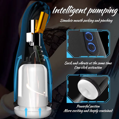 Smart Masturbator Stroker Blowjob Sexmaschine mit 5 Peristaltik und 10 Vibrationsmodi