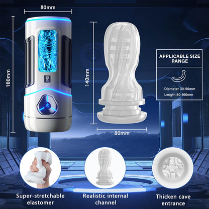 Elektrischer Masturbator Penistrainer Vibrator Stroker mit 10 Vibrationsmodi