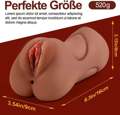 3 in 1 Realistic Pocket Pussy Masturbator for Men 