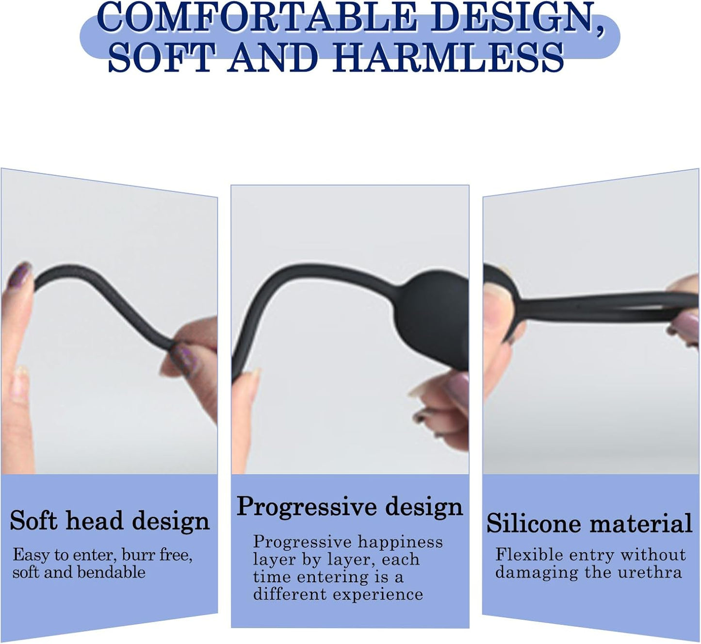 Harnröhrenvibrator Penis Plug Penis Vibrator Masturbieren mit 10 Vibrationmodi