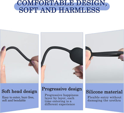 Harnröhrenvibrator Penis Plug Penis Vibrator Masturbieren mit 10 Vibrationmodi