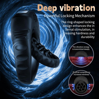 Penistrainer Vibrator Vergrößerung Cockring Stimulator mit 9 Vibrationsmodi