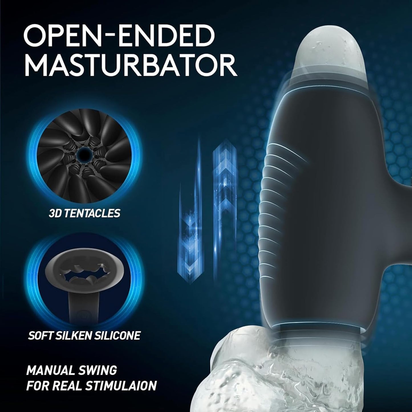 Elektrischer Masturbator Cup Automatische Masturbatoren Stroker mit 10 Vibrationsmodi