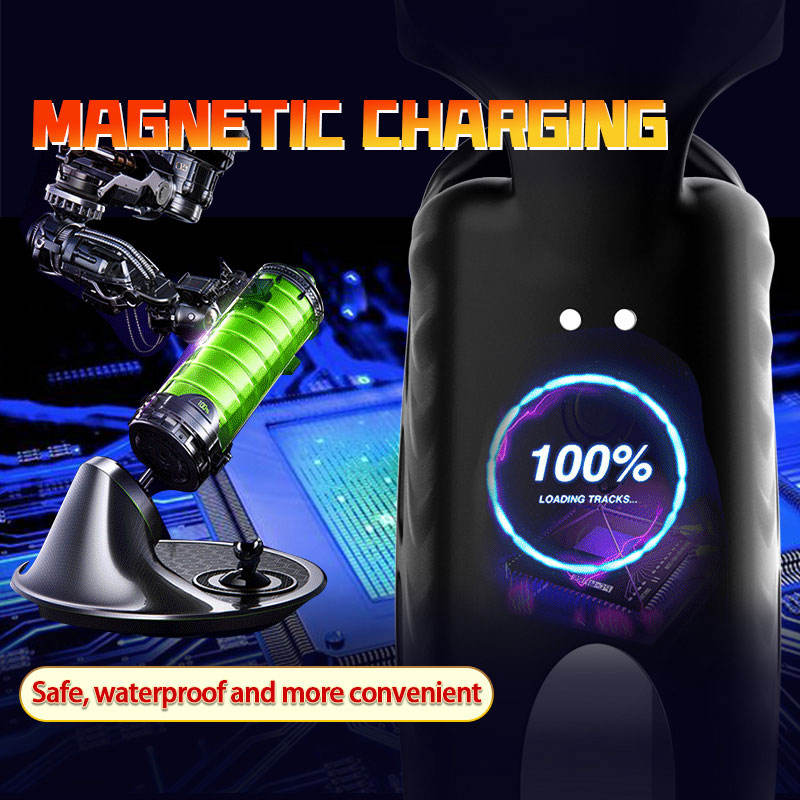 42 °C  Intelligentes Thermostat Handgelenk-Trainingsmasturbator Penis Trainer Vibrator mit 10 Vibrationsmodi