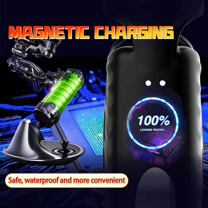 42 °C  Intelligentes Thermostat Handgelenk-Trainingsmasturbator Penis Trainer Vibrator mit 10 Vibrationsmodi