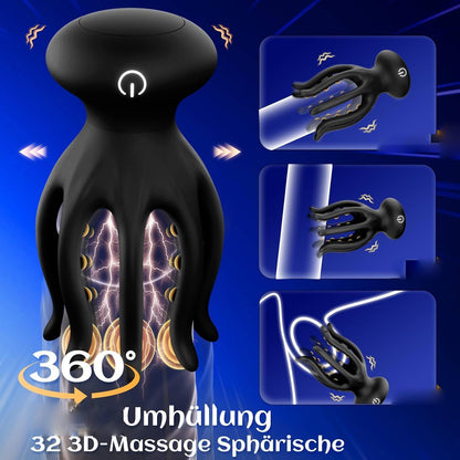 32 3D-Massagepunkte Penis Eichel Stimulator MasturbierenTaschenmuschi mit 10 Modi