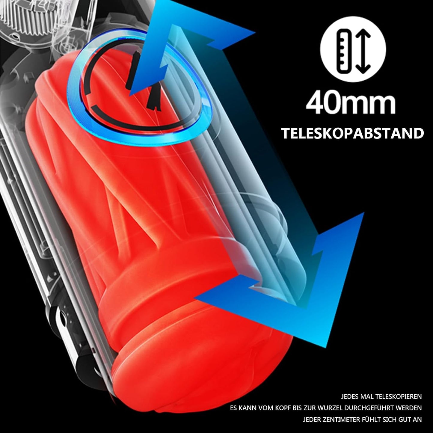 Leten 4 in 1 Automatische Masturbieren mit 6 Vibrationsmodi 6 Saugmodi Heizfunktion