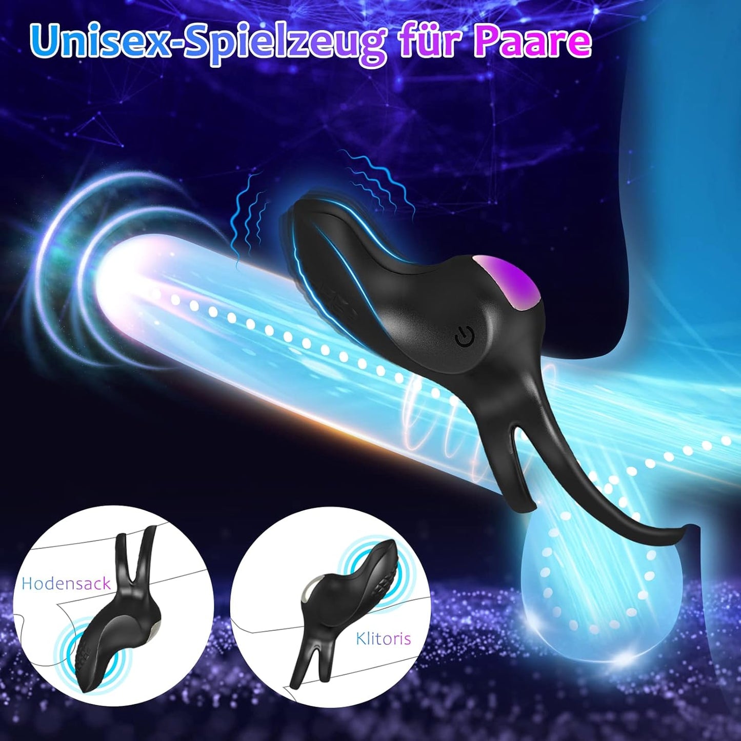 APP & Fernbedienung & Tastensteuerun Penisring Penis Vibrator mit 9 Starke Vibrationsmodi