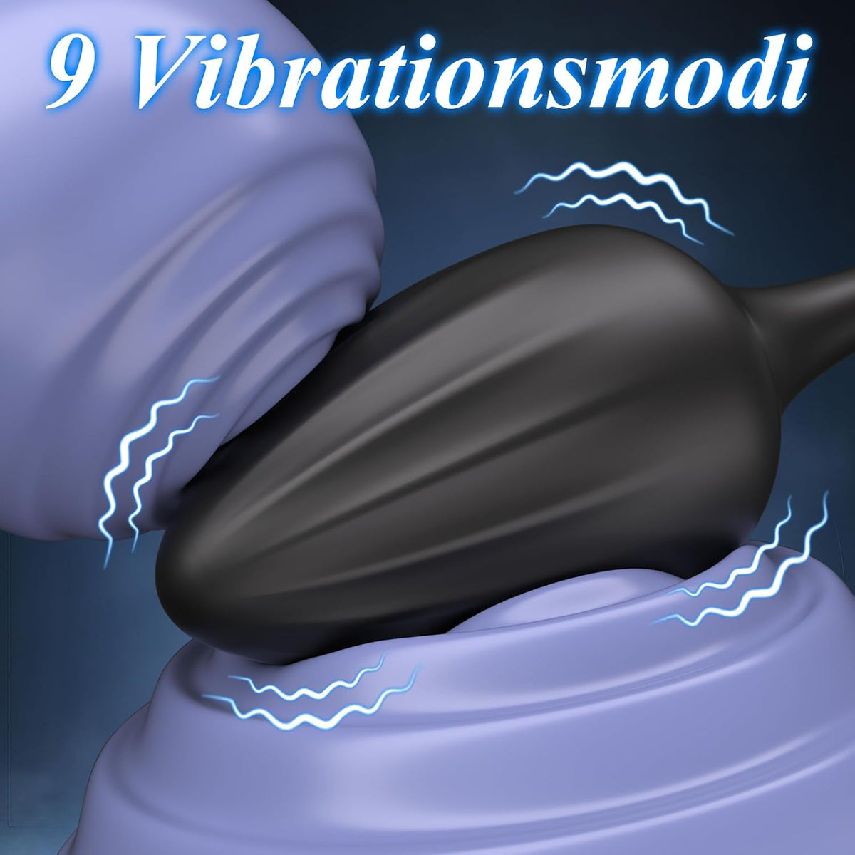 Prostata-Massagegeräte Analvibratoren Stimulator Cock Ring mit 9 Vibrationsmodi