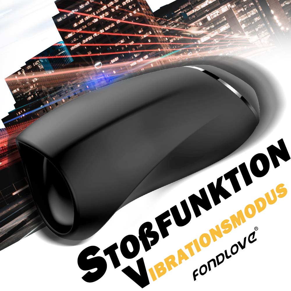 Elektrische Oral Penis Trainer Vibrator Masturbator mit 7 Stoßenmodi & 14 Vibrationsmidi