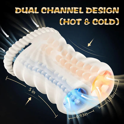 Elektrischer Penistrainer Vibrator Masturbatoren mit 10 Leistungsstark Vibrationenmodi