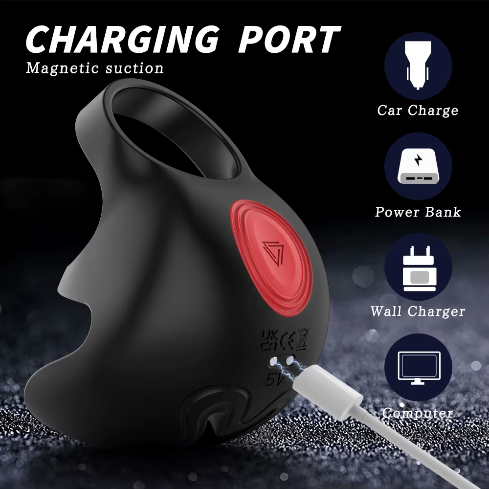 Penistrainer Vibrator Cockring Eichel Massagegerät Masturbator mit 9 Vibrationsmodi