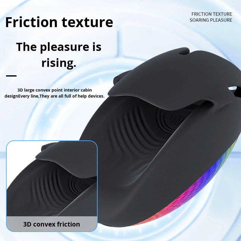 Eicheltrainer Penisvibrator Übungsgerät Stroker mit 9 Vibrations und Schlagmodi