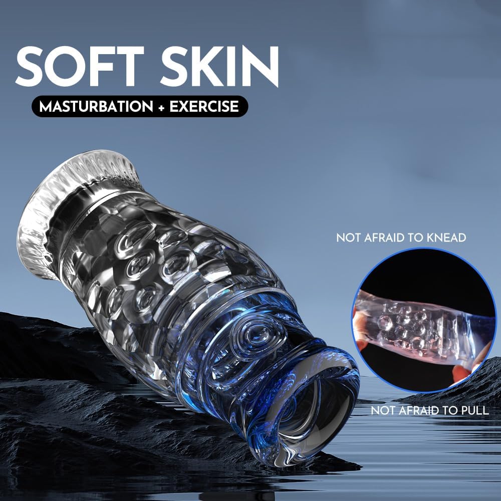 5D Realistische Taschenmuschi Penis Trainingsgerät Eicheltrainer Masturbator