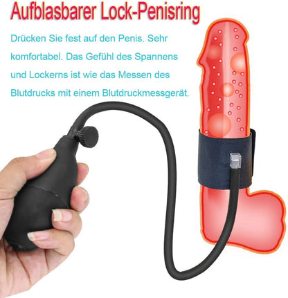 Extrem Penis Vergrößern Penispumpe Pennishülle Stimulator mit Cockringe