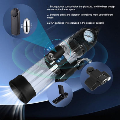 Elektrisches Penisvergrößerungs Trainingsgerät mit Luftvakuum und multifunktionalen Modi