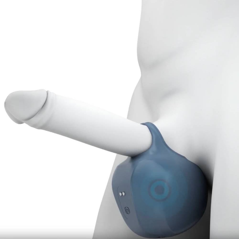 Hodenmassagegerät Cock Ring Penistrainer Vibrator mit 10 Vibrations und Pulsationsmodi