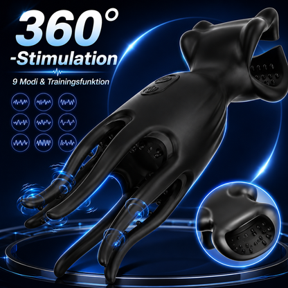 Penis Trainer Vibrator Eichel Stimulator Oralsex Masturbieren mit 9 Modi