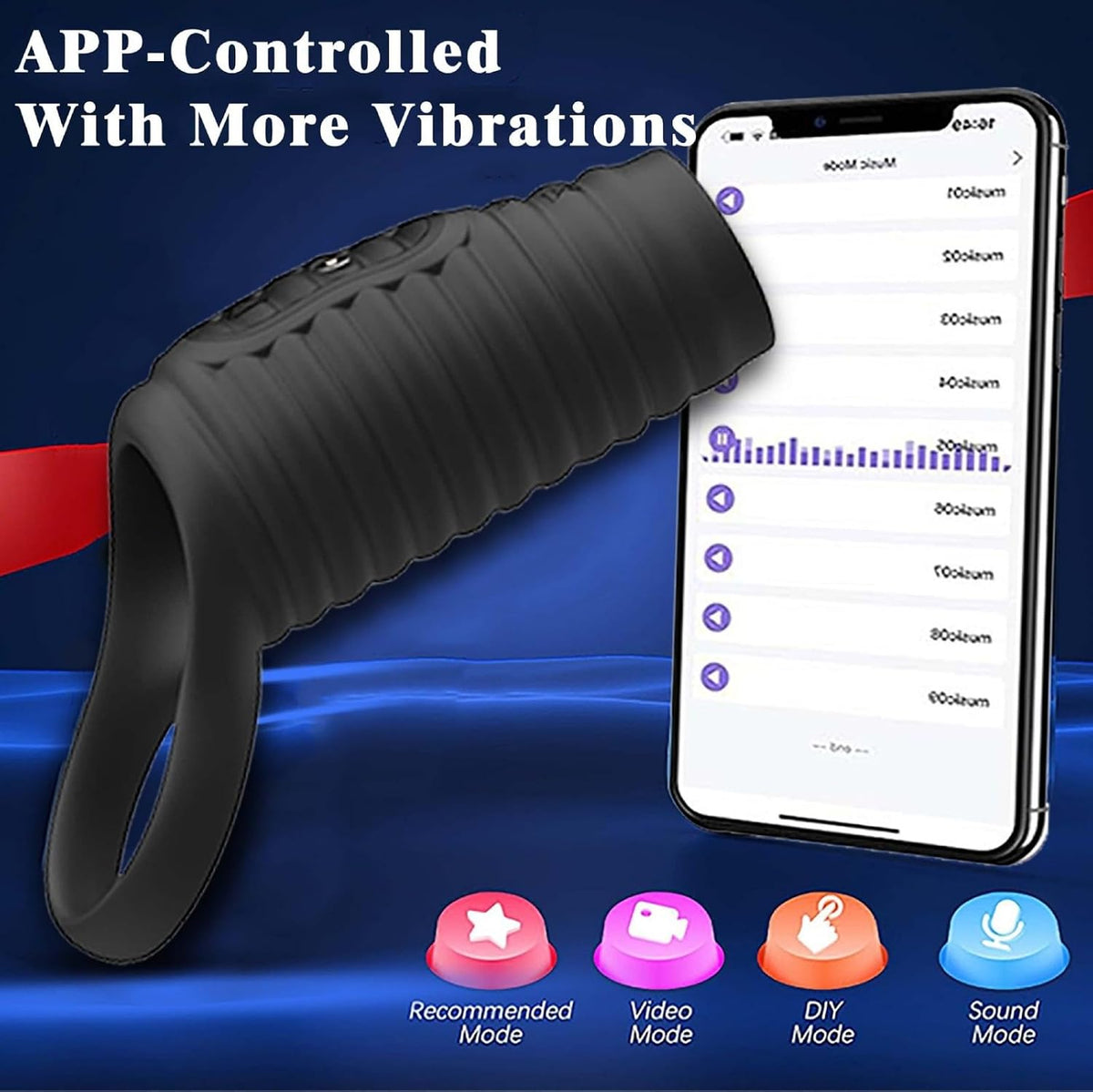 Penisring Vibrator Stimulator Penishülle Penismanschetten mit 10 Vibration