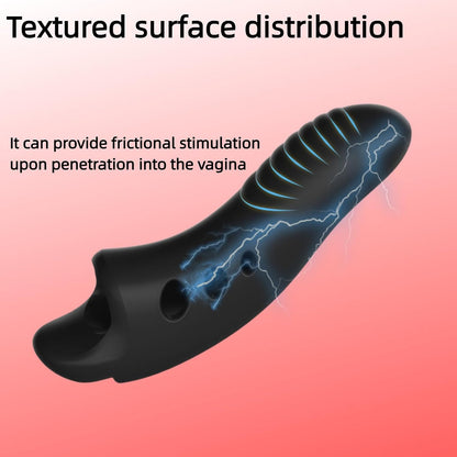 Electro Stim Finger Vibrator Sleeve with 8 Stimulation Modes & 19 Intensity Levels