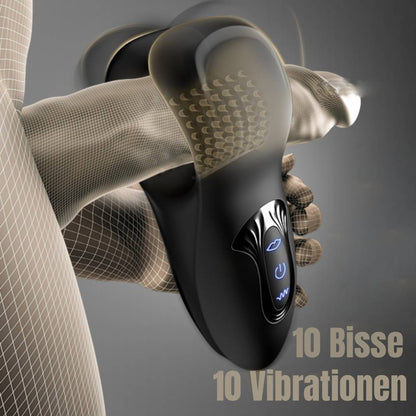 3 IN 1 Penismassagegerät Penis Trainer 10 Beißmodus und 10 Vibrationsmodus