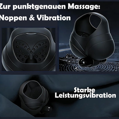 Hodenring Penisring Vibrator Massagegerät Masturbator mit Kraftvolle Vibration