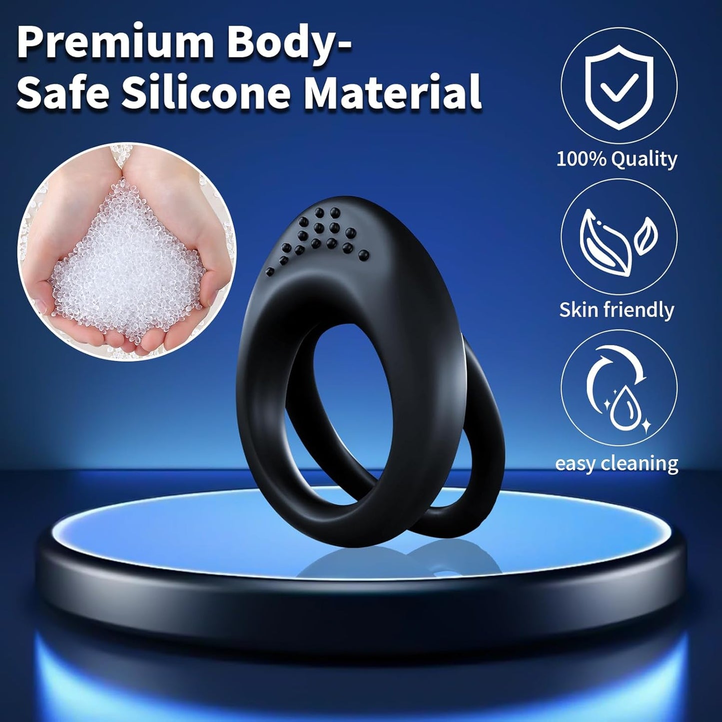 Silikon Cock Ring Penisvergrößerung Eicheltrainer