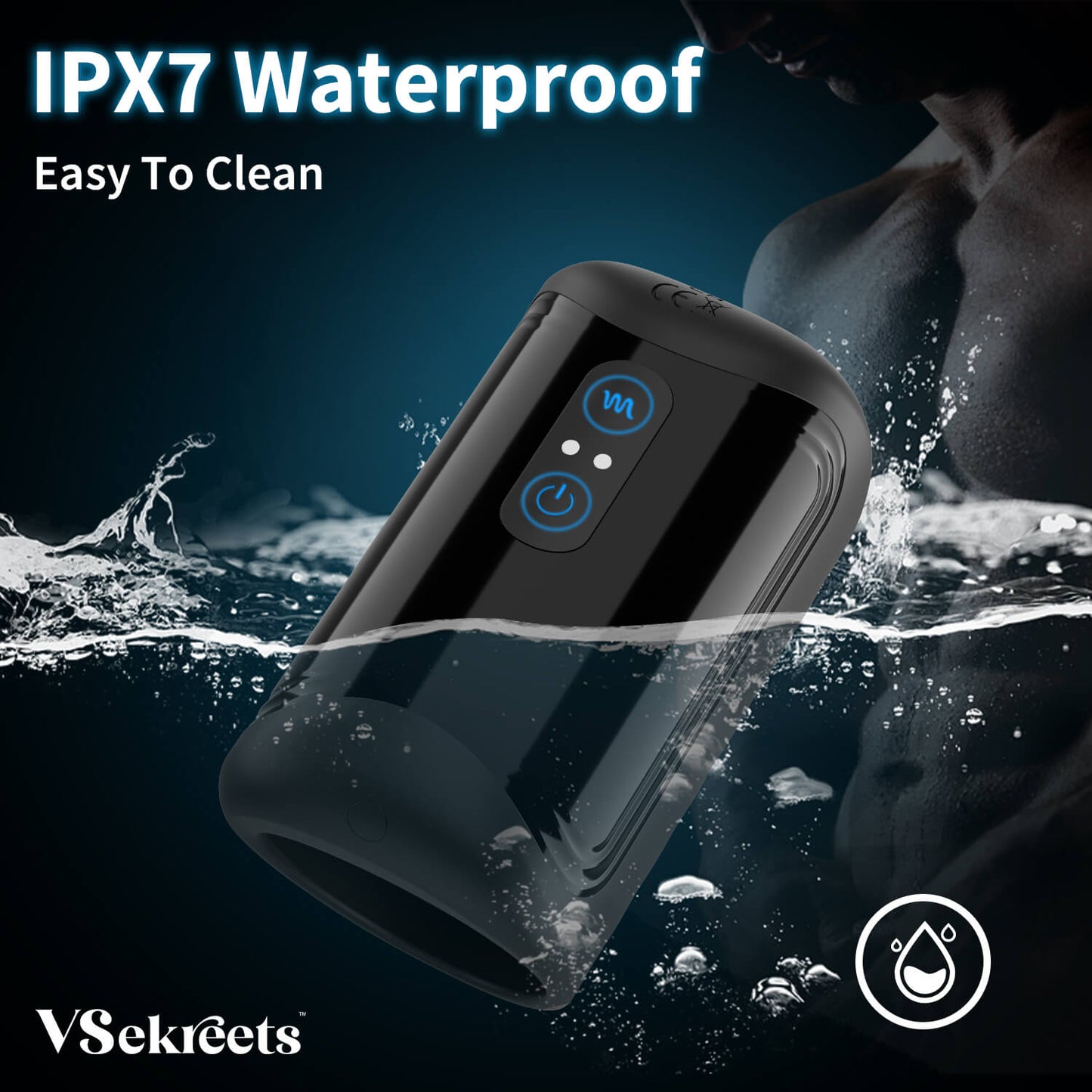 2 IN 1 Penistrainer Stroker Blowjob Masturbator mit 9*9 Pulsierendem und Vibrationsmodi