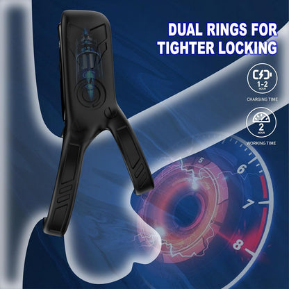 Intelligenter Penistrainer Vibrator Cockring mit 9 Vielfältige Vibrationsmodi