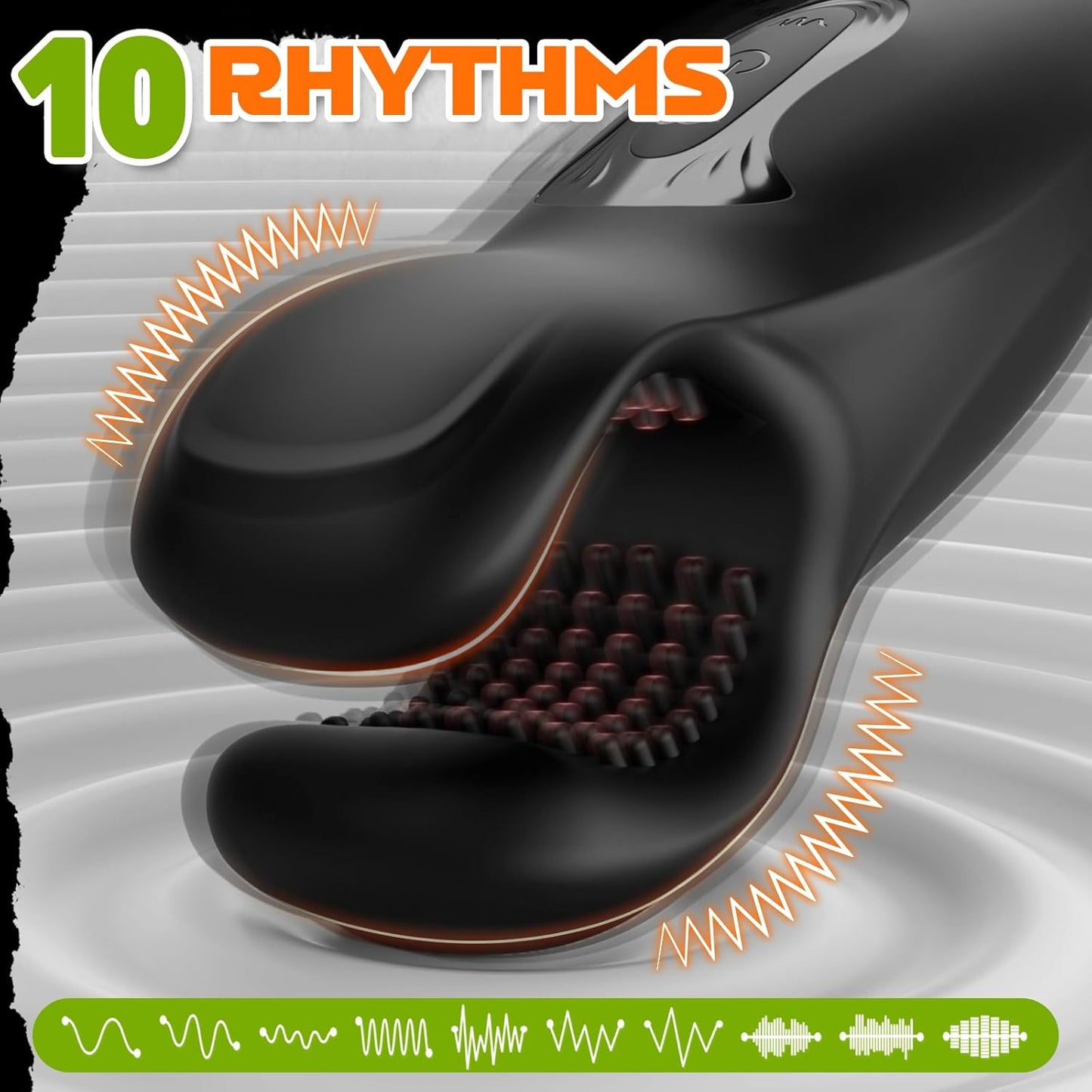 3-in-1 Penismassagegerät Penis Trainer 10 Beißmodus und 10 Vibrationsmodus