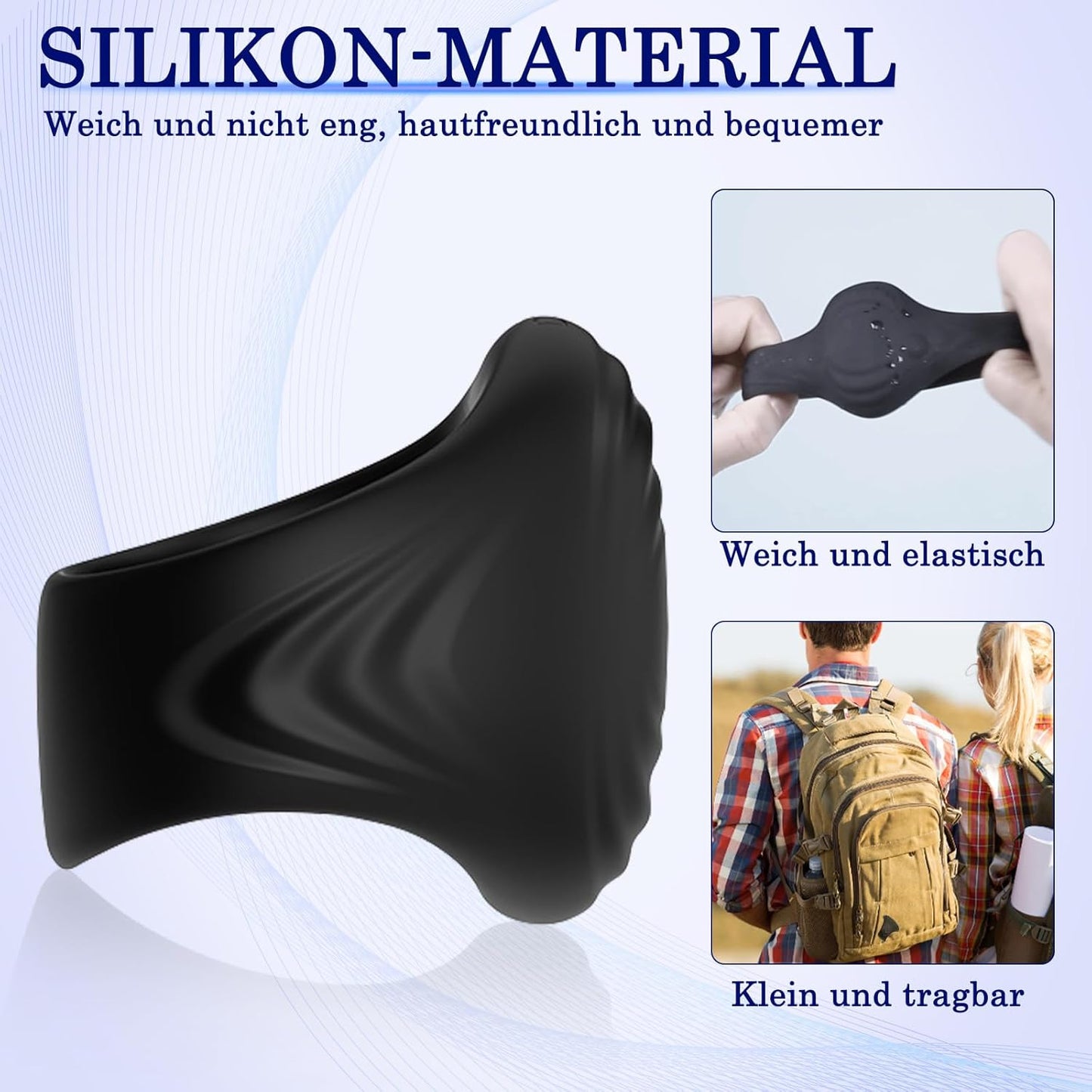 2 in 1 Elektrische Penis Trainer Vibrator Masturbator mit 10 kraftvollen Vibrationen