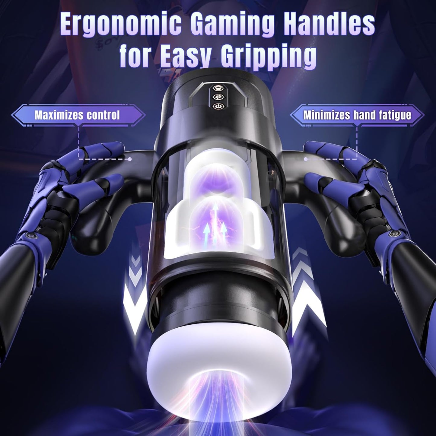 Elektrischer Masturbator Stroker Blowjob Maschine mit 6 Stoß und 3 Saugmodi