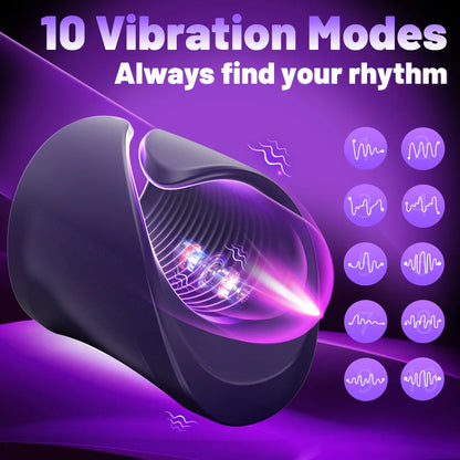 Bluetooth Penis Verzögerung Trainer Schwanz Ring Glans Massager mit 10 Vibrationen
