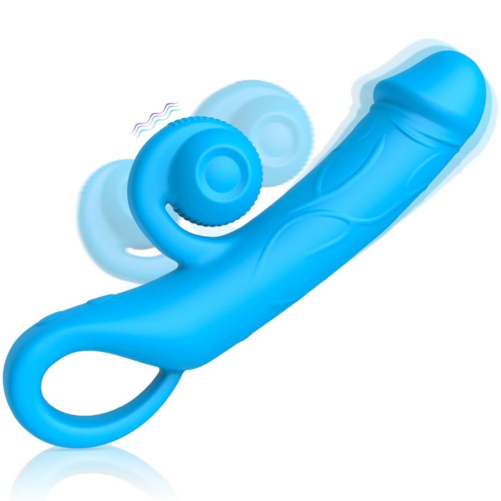 Schneckendesign G-Punkt Vibratoren Dildo mit 10 Klitoris und 10 Vibrationsmodi